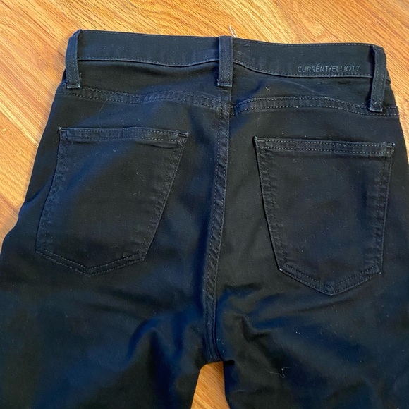 Current/Elliott High Waist Stiletto Jean in Black - Picture 5 of 8